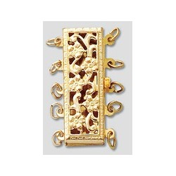 Broche calado rectangular