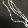 Perla ovalada color gris, 3mm