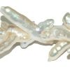 Perla cruz color blanca, 14x9