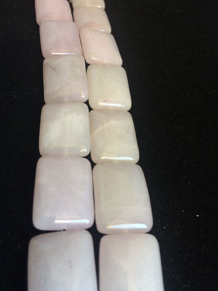 Piedra jade lavanda rectangular, 20x15mm