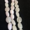 Piedra jade lavanda con forma ovalada lisa, 10x8mm