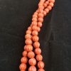 Jaspe rojo con forma de calabaza rayada, 6mm