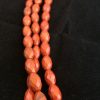 Jaspe rojo con forma de barril facetado, 12x7