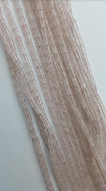 Cuarzo Rosa tubo liso