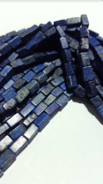 Lapislázuli Rectangular liso de 7x4.5mm
