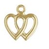 Chiche corazón doble 10x9mm