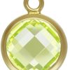 Chiche Zircón verde limón 6mm