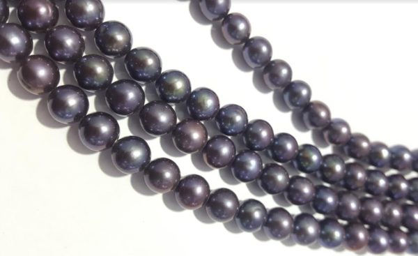 Perla natural gris 9.5mm