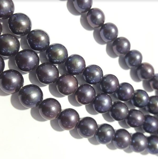 Perla natural gris 9.5mm