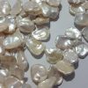 Perla Keshi cultivada blanco marfil