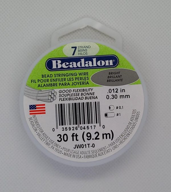 ALAMBRE ACERADO PLATEADO BEADALON 0.30mm