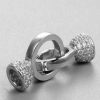 BROCHE ARGOLLAS CON CASQUILLAS CON CIRCONES